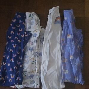 4pc Toddler 6T Zip Cotton Footless Onsies